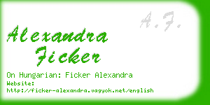 alexandra ficker business card